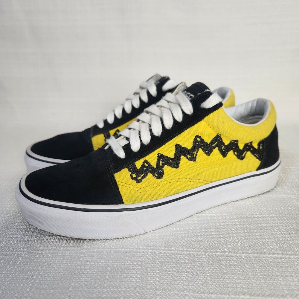 Vans X Peanuts Charlie Brown Good Grief Old Skool Shoes 2017 Mens 6.5 Women’s 8